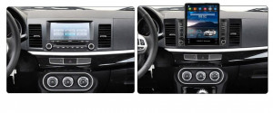 Navigatie dedicata cu Android Mitsubishi Lancer dupa 2007, 1GB RAM, Radio GPS Dual Zone, Touchscreen IPS 9.7" HD tip Tesla, Internet Wi-Fi, Bluetooth, MirrorLink, USB, Waze 90889