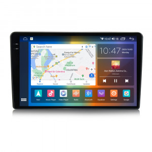 Navigatie dedicata cu Android Peugeot 308 II 2013 - 2021, 4GB RAM, Radio GPS Dual Zone, Display 2K QLED 9.5" Touchscreen, Internet Wi-Fi si slot SIM 4G, Bluetooth, MirrorLink, USB, Waze 104689