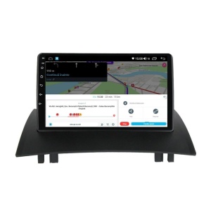 Navigatie dedicata cu Android Renault Megane II 2001 - 2009, 4GB RAM, Radio GPS Dual Zone, Display HD QLED 9" Touchscreen, Internet Wi-Fi si slot SIM 4G, Bluetooth, MirrorLink, USB 100266699