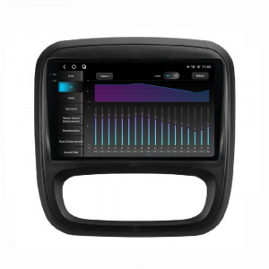 Navigatie dedicata cu Android Renault Trafic III 2014 - 2019, 12GB RAM, Radio GPS Dual Zone, Display 2K QLED 9.5" Touchscreen, Internet Wi-Fi si slot SIM 4G, Bluetooth, MirrorLink, USB, Waze 98629