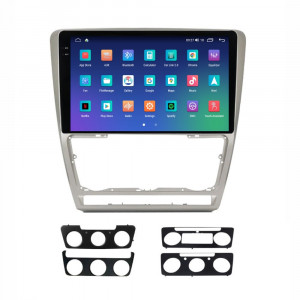 Navigatie dedicata cu Android Skoda Octavia II 2009 - 2013, gri, 4GB RAM, Radio GPS Dual Zone, Display 2K QLED 10.36" Touchscreen, Internet Wi-Fi si slot SIM 4G, Bluetooth, MirrorLink, USB, Waze 108669