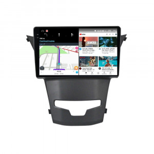 Navigatie dedicata cu Android Ssangyong Korando 2013 - 2019, 8GB RAM, Radio GPS Dual Zone, Display 2K QLED 9.5" Touchscreen, Internet Wi-Fi si slot SIM 4G, Bluetooth, MirrorLink, USB, Waze 111579
