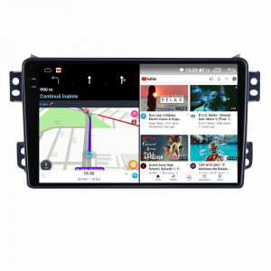 Navigatie dedicata cu Android Suzuki Splash 2008 - 2015, 4GB RAM, Radio GPS Dual Zone, Display 2K QLED 9.5" Touchscreen, Internet Wi-Fi si slot SIM 4G, Bluetooth, MirrorLink, USB, Waze 109279