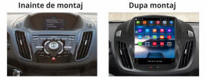 Navigatie dedicata cu Android tip tesla Ford Kuga II 2012 - 2019, 4GB 57519