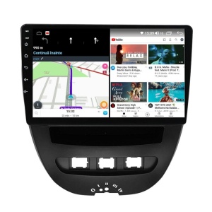 Navigatie dedicata cu Android Toyota Aygo 2005 - 2014, 2GB RAM, Radio GPS Dual Zone, Display HD QLED 10" Touchscreen, Internet Wi-Fi si slot SIM 4G, Bluetooth, MirrorLink, USB 100271259