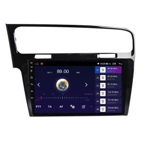 Navigatie dedicata cu Android VW Golf VII 2012 - 2019, negru, 2GB RAM, Radio GPS Dual Zone, Display HD QLED 10" Touchscreen, Internet Wi-Fi si slot SIM 4G, Bluetooth, MirrorLink, USB 100257909