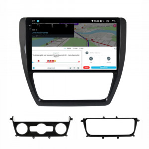 Navigatie dedicata cu Android VW Jetta IV 2011 - 2018, 8GB RAM, Radio GPS Dual Zone, Display 2K QLED 10.36" Touchscreen, Internet Wi-Fi si slot SIM 4G, Bluetooth, MirrorLink, USB, Waze 112499