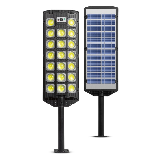 Reflector solar de perete - 520 SMD LED - 3000 lm - 20W - 4500 mAh - IP65