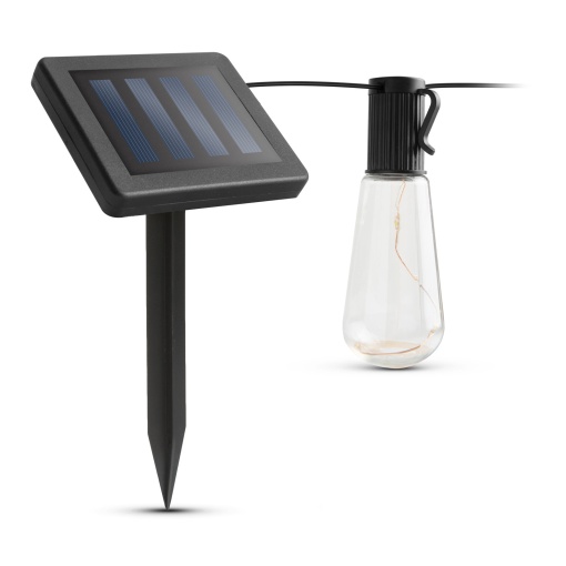 Set 10 Becuri cu Sir de Lumini Solare – 30 LED-uri, 180 cm, Iluminare Exterior