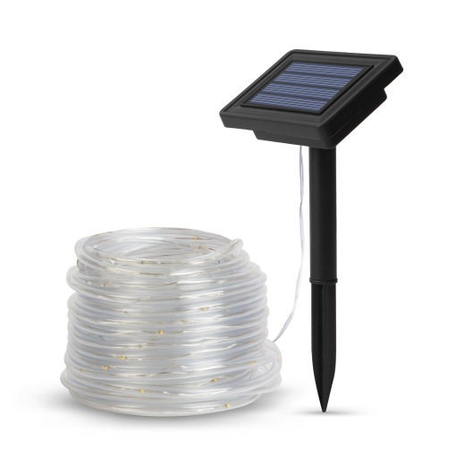 Lampa Solara Tip Cablu – 4,9 m, LED Alb Cald pentru Iluminare Exterior