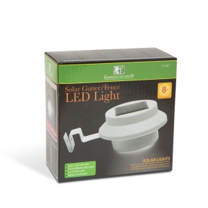 Lampa Solara Multifunctionala cu Fixare pe Strasina sau Garduri – 3 LED-uri, Alb - Img 5