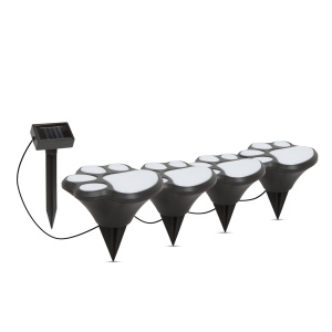 Lampa Solara LED cu Plexiglas – Model Amprenta de Caine, Plastic Negru, 360 cm - Img 2