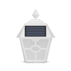 Lampa Solara Decorativa LED cu Iluminare Alb si Alb Rece – 14x6,2x19 cm - Img 1