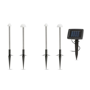 Set 12 Lampi Solare LED in Forma de Ciuperci, Multicolor – 28,5 cm x 4 m - Img 1