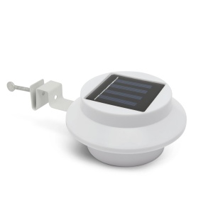 Lampa Solara Multifunctionala cu Fixare pe Strasina sau Garduri – 3 LED-uri, Alb - Img 1