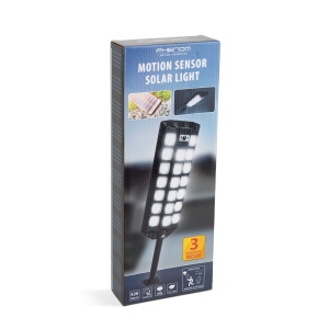 Reflector solar de perete - 520 SMD LED - 3000 lm - 20W - 4500 mAh - IP65 - Img 6