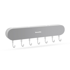 Sistem multifunctional de depozitare bucatarie Shopiens cu 7 carlige - 35 cm - Img 3