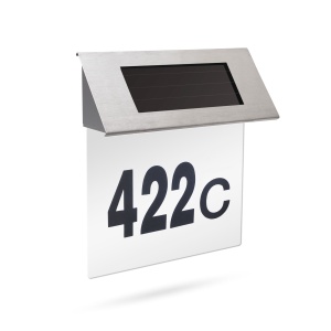 Numar de Casa din Inox cu Iluminare LED si Alimentare Solara - Img 2