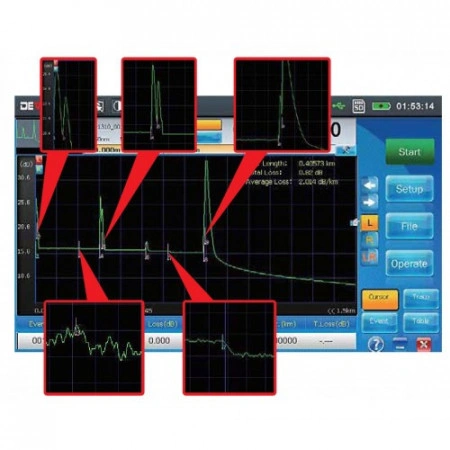 Deviser AE3100A, 30/28 dB Single Mode OTDR, Wavelength 1310/1550 nm - Img 2