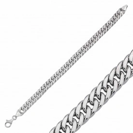 Elegant Turkish Link Chain Silver Bracelet Men Women Jewelry
