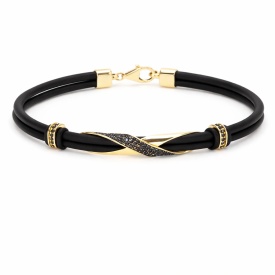 Modern 925 Silver Gold-Tone Chain Bracelet for Men | Wholesale Jewelry