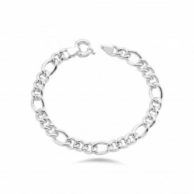 Stylish Lobster Clasp Oval Link Silver Bracelet Timeless Design