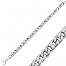 High Polish Cuban Link Sterling Silver Bracelet Stylish Durable