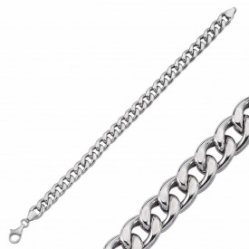 Chunky Cuban Chain Sterling Silver Bracelet Premium Style