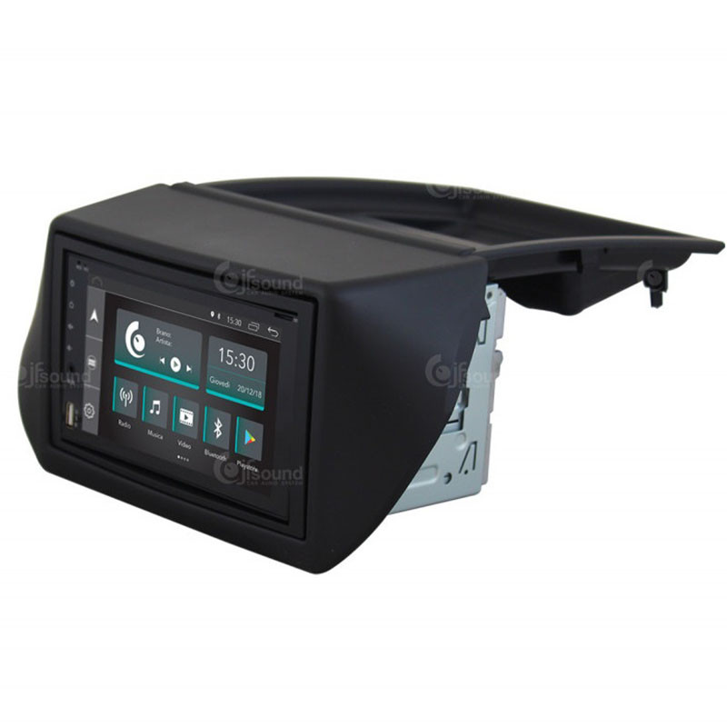 Autoradio per Fiat 500 Pre-Restyling nero JF-227-XDC-F5N