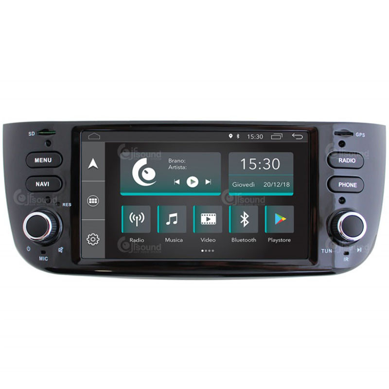 Autoradio con Processore 4Core Hi-Fi Car per Fiat Panda JF Sound  JF-032FP-XDC