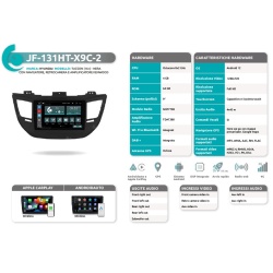 Autoradio per Hyundai Tucson dal 2015 al 2021 con Navi, Retro e Ampli Kenwood di serie JF Sound JF-131HT-2 - Img 6