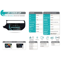 Autoradio per Kia Rio dal 2015 al 2017 JF Sound JF-139KR - Img 2