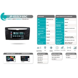 Autoradio per Lancia Ypsilon dal 2011 con USB frontale JF Sound JF-032LY - Img 4