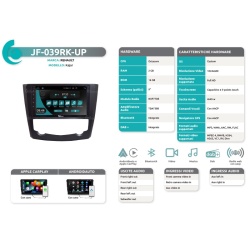 Autoradio per Renault Kadjar dal 2015 al 2019 JF Sound JF-039RK - Img 2