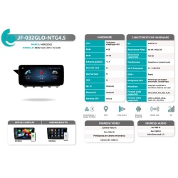 Autoradio per Mercedes GLK dal 2013 al 2016 JF Sound JF-032GLO-NTG4.5 - Img 3