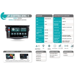 Autoradio per Toyota RAV4 dal 2006 al 2012 con Navi+Retro JF Sound JF-039TR4-1 - Img 6