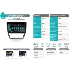 Autoradio per Skoda Octavia Grigia dal 2004 al 2014 JF Sound JF-031SO - Img 2