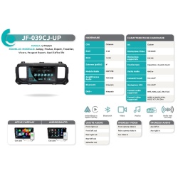 Autoradio 9" per Peugeot Expert & Traveller dal 2016 JF Sound JF-039CJ - Img 2