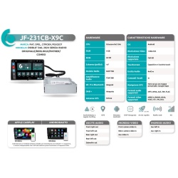 Autoradio per Fiat Doblò dal 2024 senza radio originale JF Sound JF-231CB - Img 4