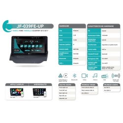 Autoradio per Ford Ecosport dal 2013 al 2017 JF Sound JF-039FE - Img 2