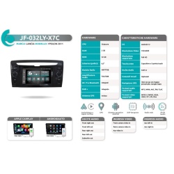 Autoradio per Lancia Ypsilon dal 2011 con USB frontale JF Sound JF-032LY - Img 2