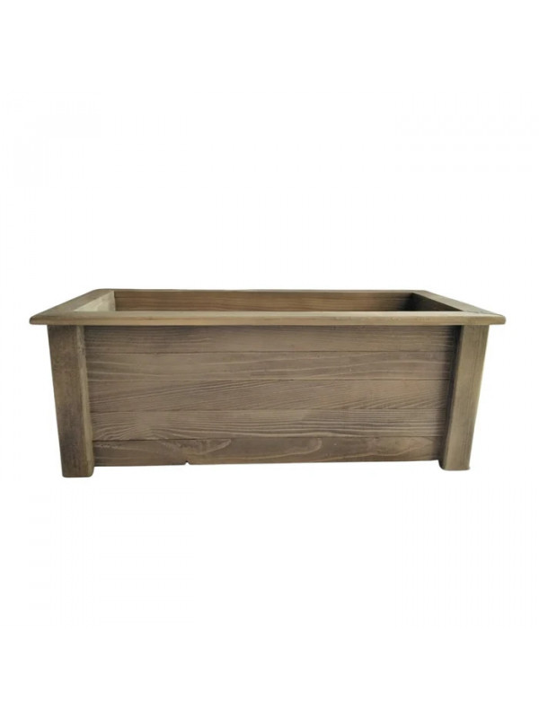 Jardinieră de lemn cu bordură 40x100 cm
