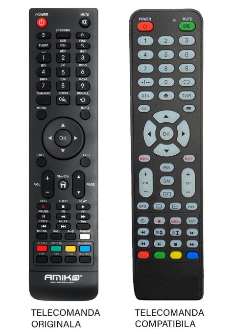 Telecomanda compatibila pentru receptor – Amiko HD83