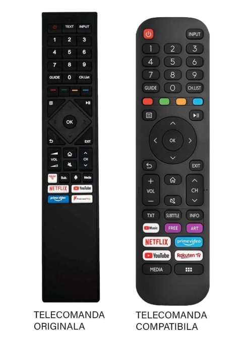TELECOMANDA LCD Hisense – ERF3B72H COMPATIBILA