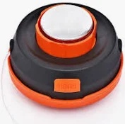 Tambur motocoasa cu BUTON METAL NEGRU CU PORTOCALIU