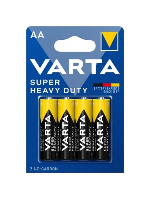 Set baterii R6 VARTA SUPER HEAVY DUTY BLISTER 4 BUC