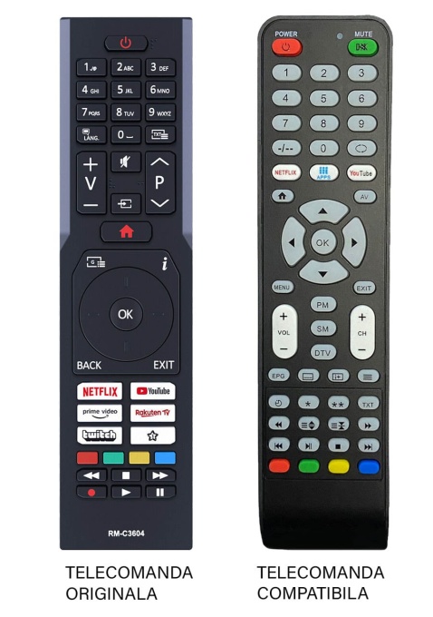 Telecomanda compatibila pentru televizor JVC – RM-C3604