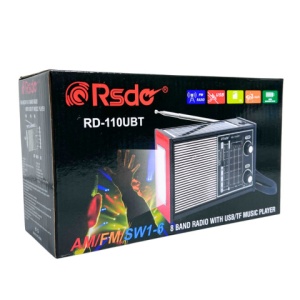 RADIO PORTABIL CU MP3 RD 110 UBT USB MICROSD BLUETHOOT INCARCARE SOLARA 18650 - Img 3