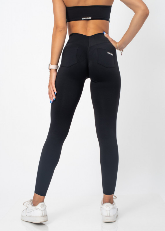 Fitness Leggings, Vanity Collection, Black