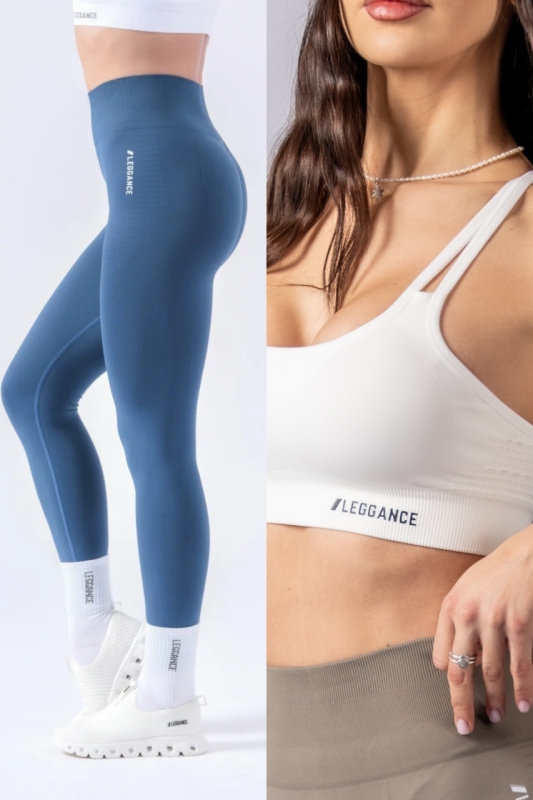 Set Shape White + Colanti SeamLift Blue-Denim